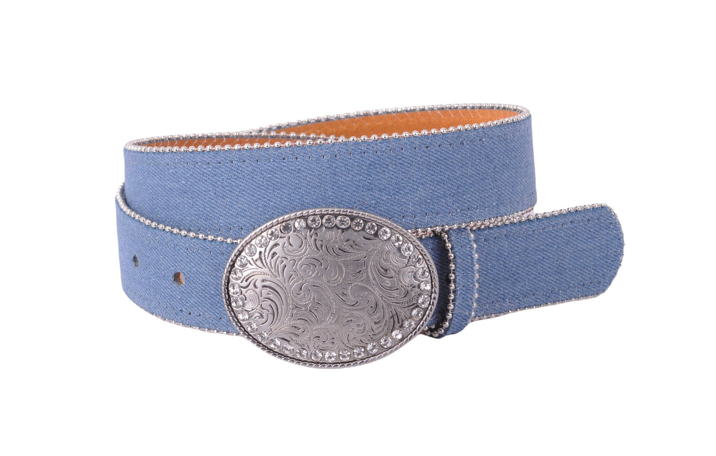 Most Wanted USA - Western Rhinestone Denim Belt