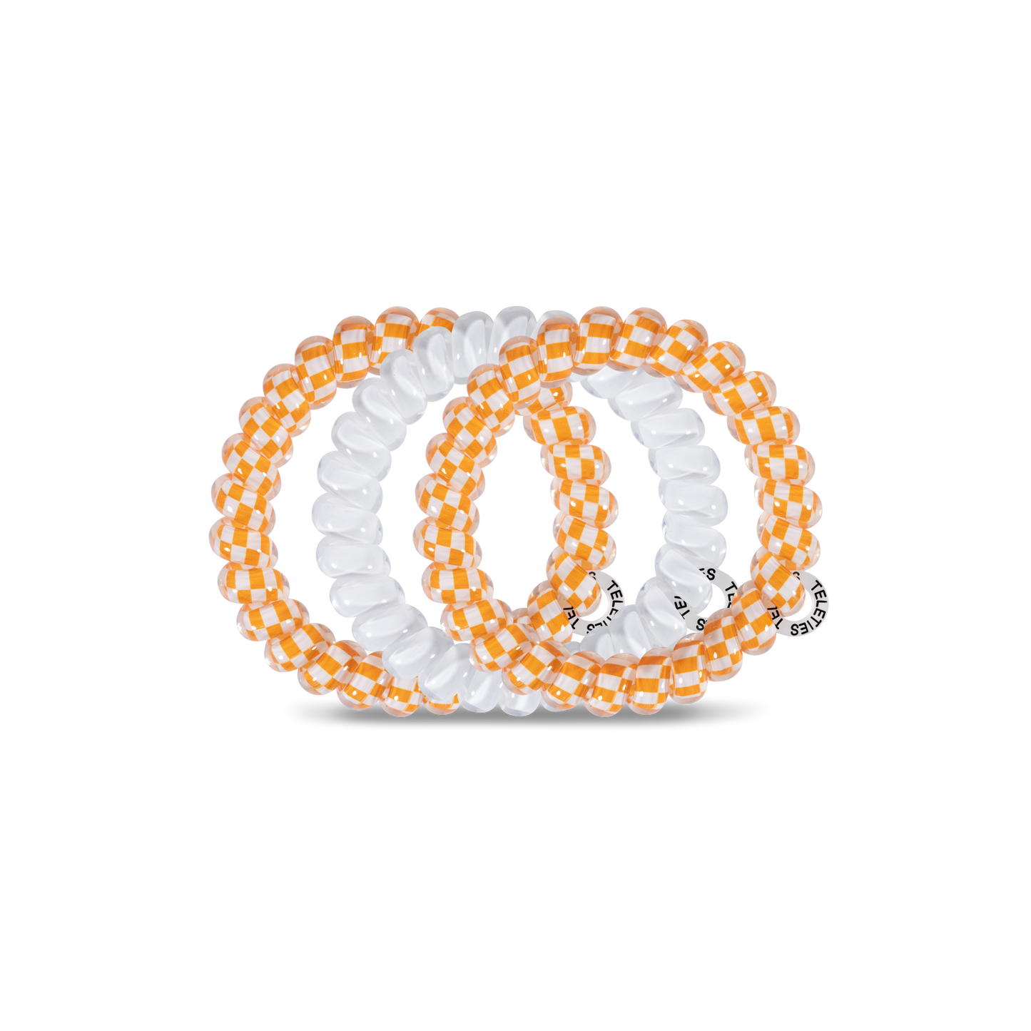 TELETIES - Spiral Hair Coils | Large | Univ. of Tennessee Hair Ties