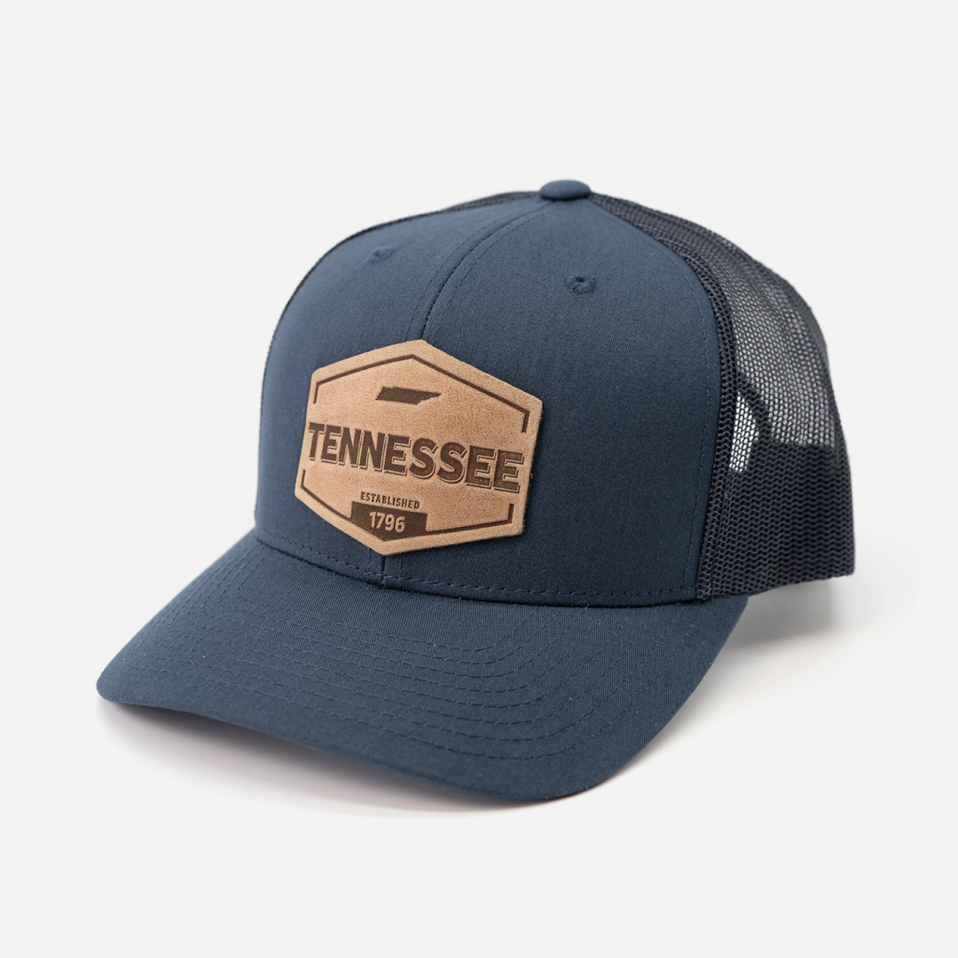 Range Leather Co. - Tennessee Established Hat | Leather Patch Trucker Hat