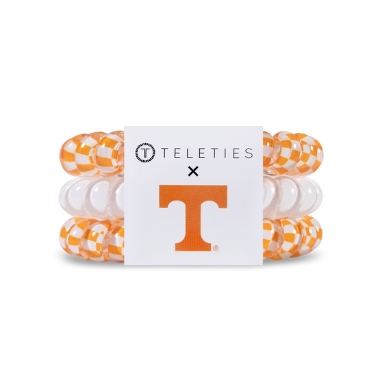 TELETIES - Spiral Hair Coils | Large | Univ. of Tennessee Hair Ties