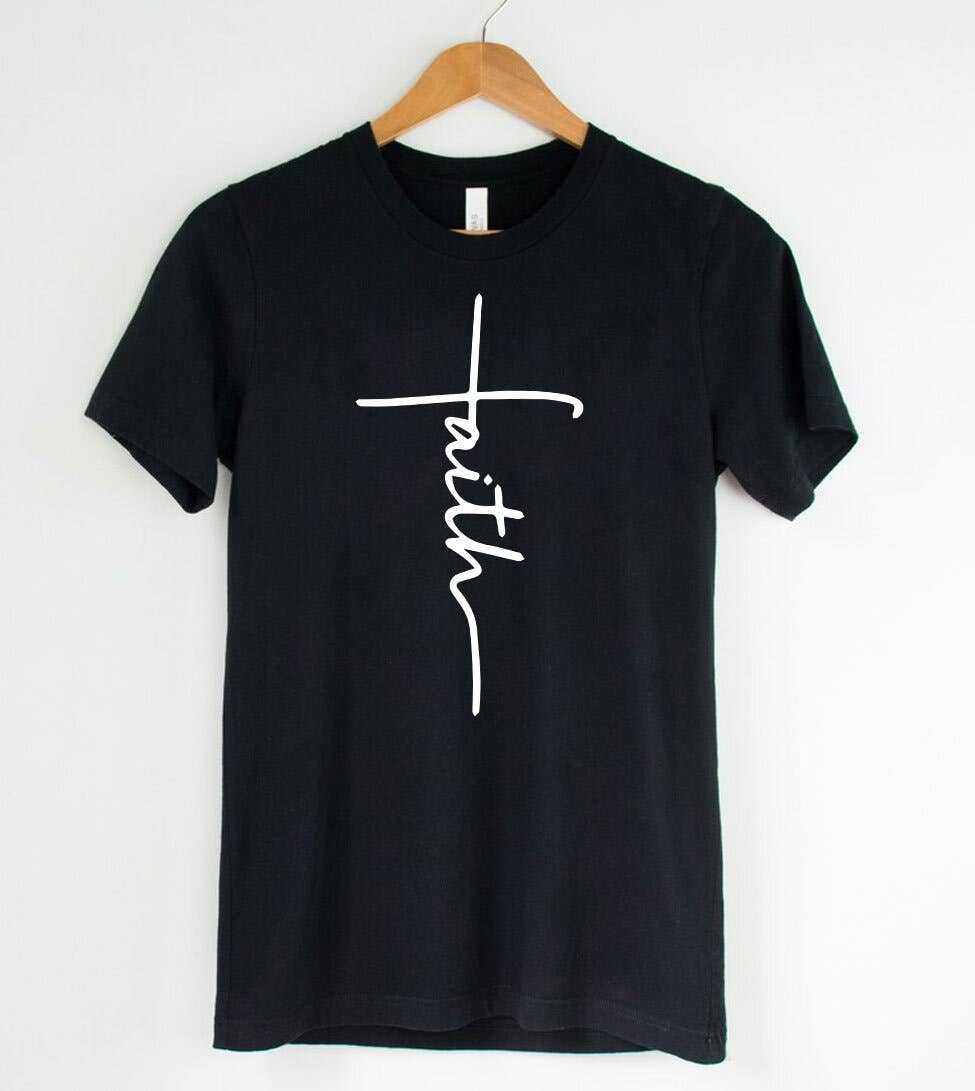 Faith Cross  - Christian Religious Easter Jesus God T-Shirt