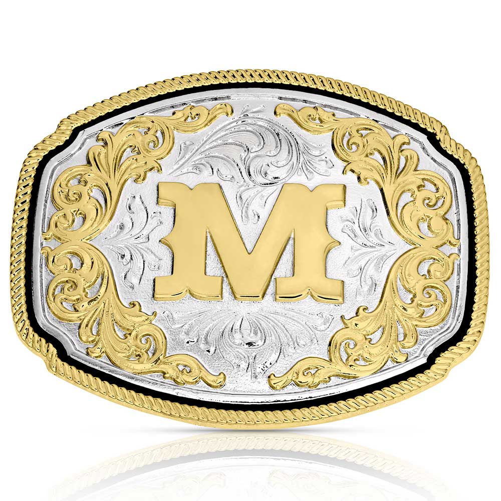 Montana Silversmith Western Initial Buckle - style M