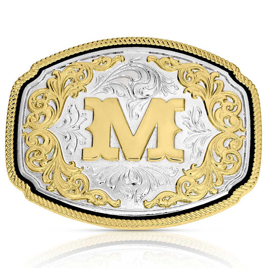 Montana Silversmith Western Initial Buckle - style M