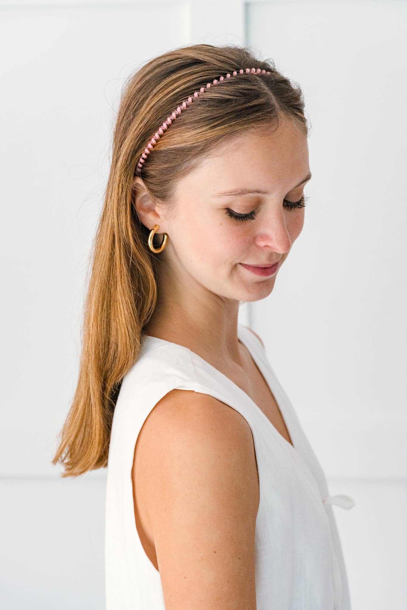 TELETIES - Spiral Hair Coil | Headband | Calming Coral