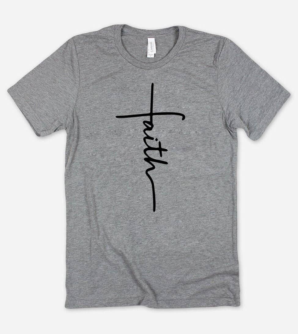 Faith Cross  - Christian Religious Easter Jesus God T-Shirt