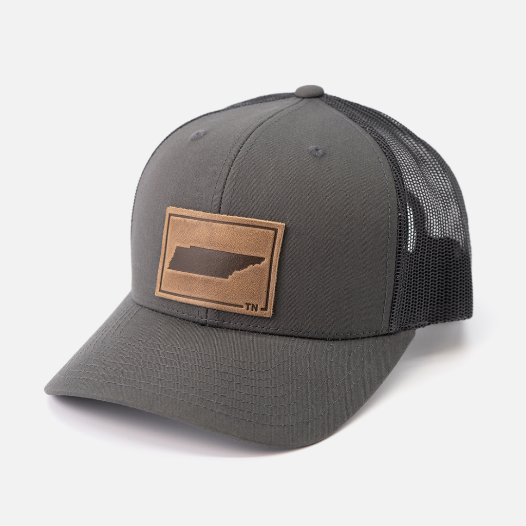 Range Leather Co. - Tennessee Silhouette Hat | Leather Patch Trucker Hat