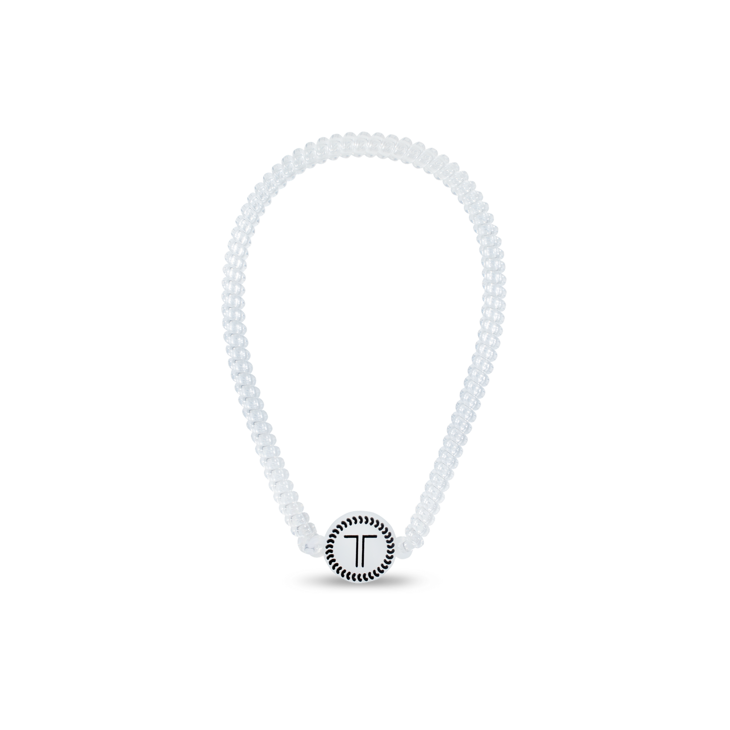 TELETIES - Spiral Hair Coil Headband | Crystal Clear