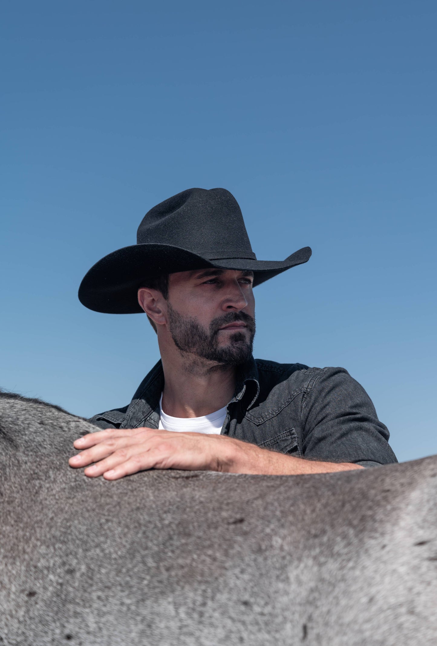 American Hat Makers - 100% Wool Felt Western Cowboy Hat - Style Cattleman