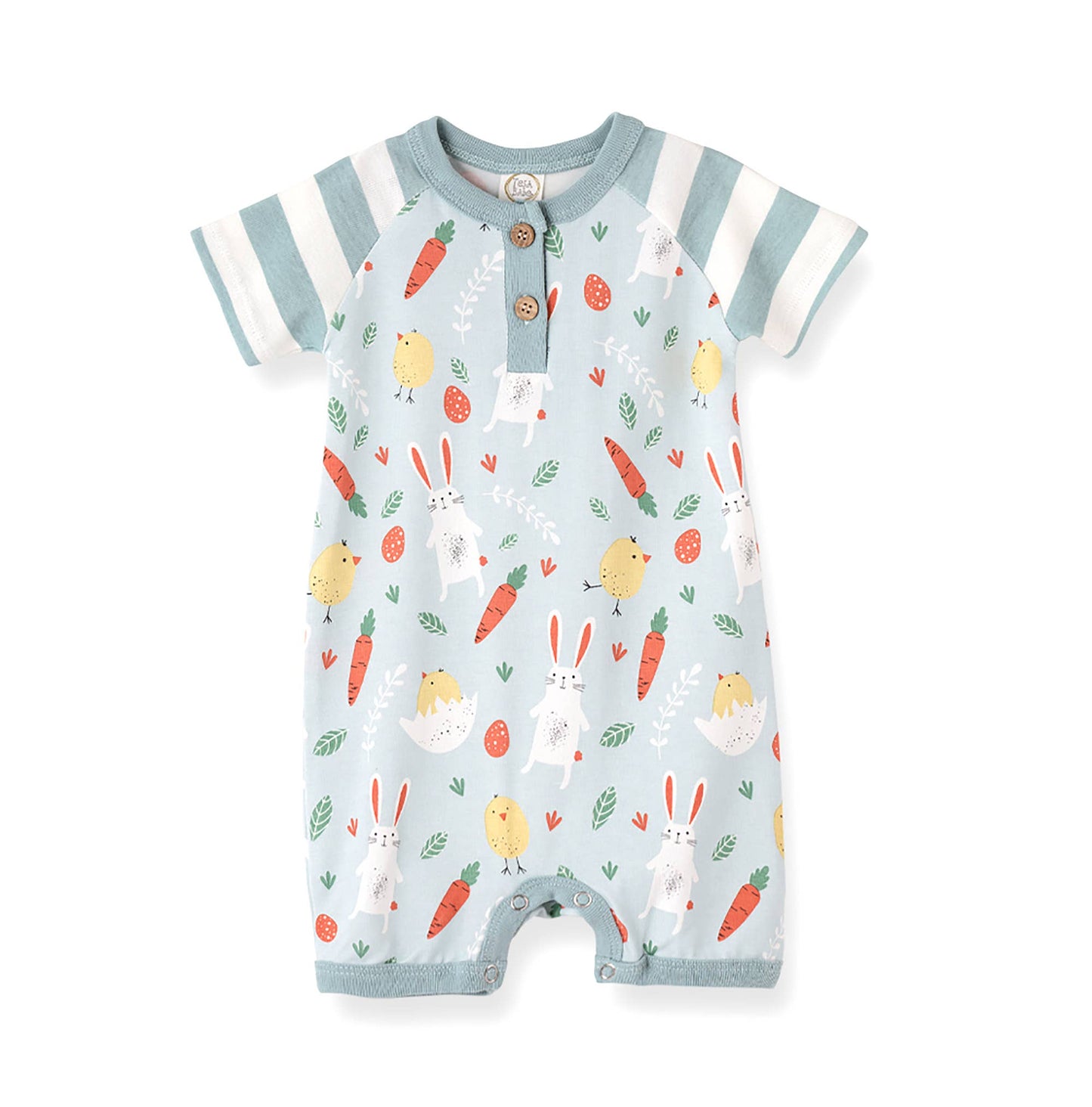 Tesa Babe - Baby Boy's Easter Peeps Bamboo Shortie Romper