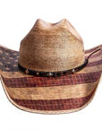 AHM Liberty Red/Wht/Blu Straw Hat