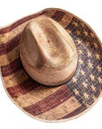 AHM Liberty Red/Wht/Blu Straw Hat